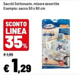 Iper La Grande Sacchi Sottovuoto B&B offerta