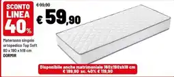 Iper La Grande Materasso singolo ortopedico Top Soft offerta