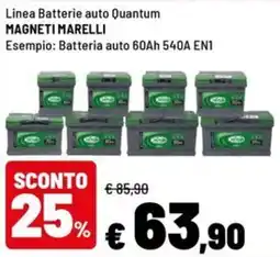 Iper La Grande Batteria auto Quantum Magneti Marelli offerta