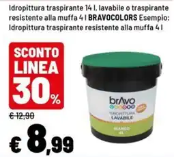 Iper La Grande Idropittura lavabile bravocolors offerta