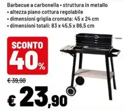 Iper La Grande Barbecue a carbonella offerta