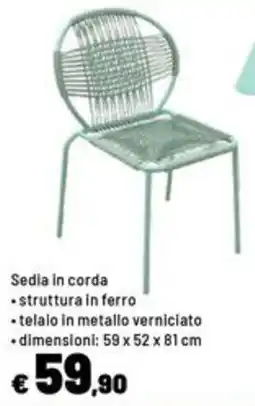 Iper La Grande Sedia in corda offerta