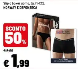 Iper La Grande Slip o boxer uomo Norway e Defonseca offerta