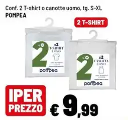 Iper La Grande T-shirt o canotte uomo Pompea offerta