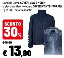 Iper La Grande Camicia uomo COVERI VIALE MORIN o giacca antivento uomo COVERI CONTEMPORARY offerta