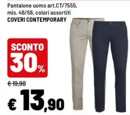 Iper La Grande Pantalone uomo COVERI CONTEMPORARY offerta