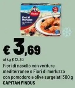 Iper La Grande Fiori di nasello con verdure mediterranee o Fiori di merluzzo con pomodoro e olive surgelati offerta