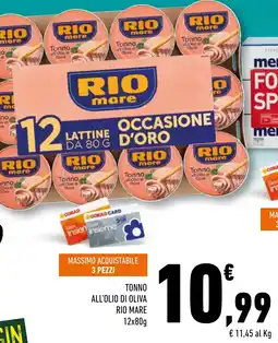 Conad Superstore Tonno all'olio di oliva Rio Mare offerta