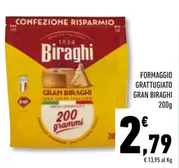Conad Superstore Formaggio grattugiato Gran Biraghi offerta