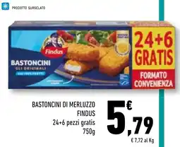 Conad Superstore Bastoncini di merluzzo Findus offerta