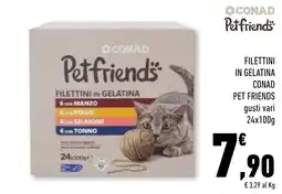 Conad Superstore Petfriends filettini in gelatina offerta