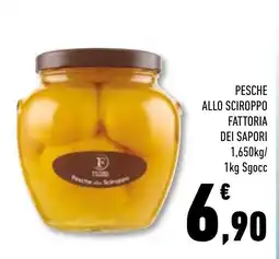 Conad Superstore Pesche allo Sciroppo Fattoria dei Sapori offerta
