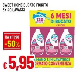 Famila Superstore Sweet Home bucato fiorito offerta