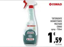Conad Superstore Detergente disinfettante multiuso Conad offerta