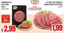 Famila Superstore Hamburger di Scottona offerta