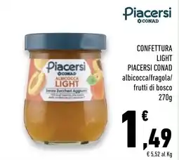 Conad Superstore Confettura light Piacersi offerta