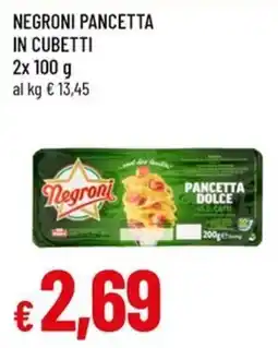 Famila Superstore Negroni pancetta dolce offerta