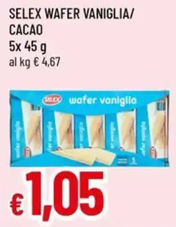 Famila Superstore Selex wafer vaniglia offerta