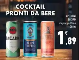 Conad Superstore Aperitivo Bacardi mojito/gin&tonic offerta