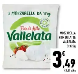 Conad Superstore Mozzarella fior di latte vallelata offerta