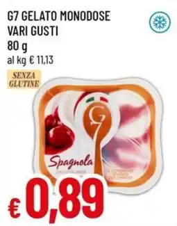 Famila Superstore G7 Gelato Monodose offerta