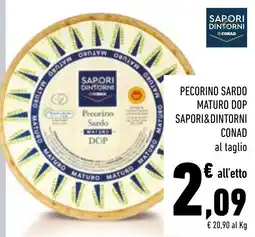 Conad Superstore Pecorino Sardo Maturo DOP Saporidintorni offerta