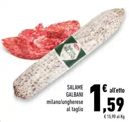 Conad Superstore Salame Galbani milano/ungherese offerta