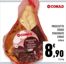 Conad Superstore Prosciutto crudo stagionato CONAD intero offerta