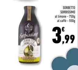 Conad Superstore Sorbetto Sorbissimo offerta