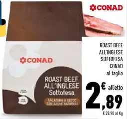 Conad Superstore Roast beef all'inglese sottofesa Conad offerta
