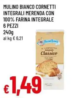 Famila Superstore Mulino Bianco cornetti integrali merenda con 100% farina integrale offerta