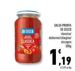 Conad Superstore Salsa pronta De Cecco classica offerta
