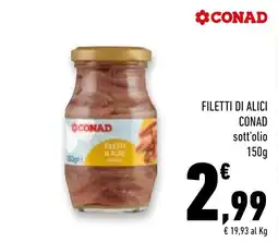 Conad Superstore Filetti di alici Conad offerta