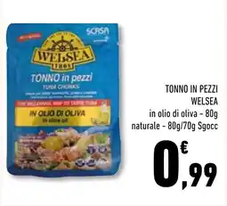 Conad Superstore Tonno in pezzi Welsa offerta