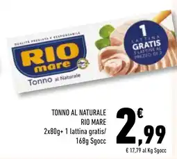 Conad Superstore Tonno al Naturale Rio Mare offerta