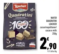 Conad Superstore Quadratini chocolate Loacker offerta