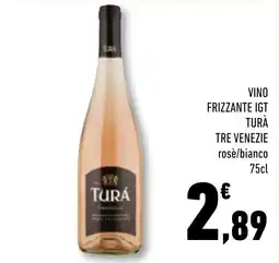 Conad Superstore Vino frizzante IGT Turà Tre Venezie rosè/bianco offerta