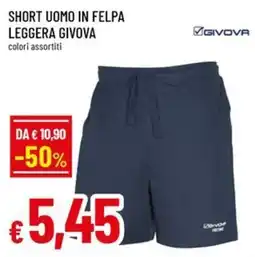 Famila Superstore Short uomo in felpa leggera Givova offerta
