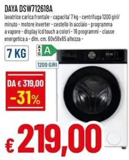 Famila Superstore Daya lavatrice offerta