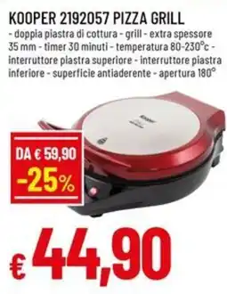 Famila Superstore Kooper pizza grill offerta
