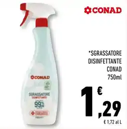 Conad Superstore Sgrassatore disinfettante Conad offerta