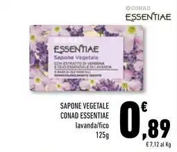 Conad Superstore Sapone vegetale Conad Essentiae lavanda/fico offerta