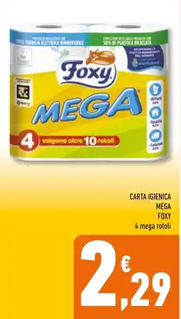 Conad Superstore Carta igienica mega Foxy offerta