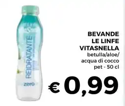 Conad Superstore Beverage Le Linfe Vitasnella offerta