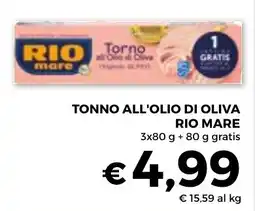 Conad Superstore Tonno all'olio di oliva Rio Mare offerta