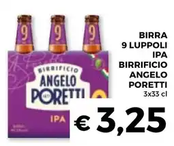 Conad Superstore Birra 9 luppoli IPA Birrificio Angelo Poretti offerta