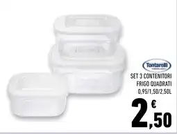 Conad Superstore Tontarelli contenitori frigo quadrati offerta
