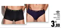 Conad Superstore Slip o boxer uomo umbro offerta
