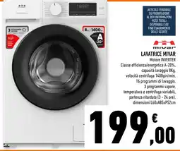 Conad Superstore Lavatrice Mivar offerta