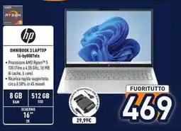 Unieuro HP OMNIBOOK 3 LAPTOP 16-by0007nlx offerta